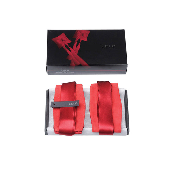 LELO Etherea Silk Cuffs - Red