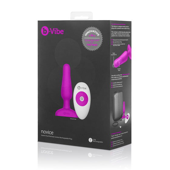 B-Vibe Novice Plug - Fuchsia