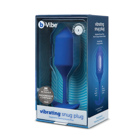 B-Vibe Snug Plug Vibrating XL - Navy