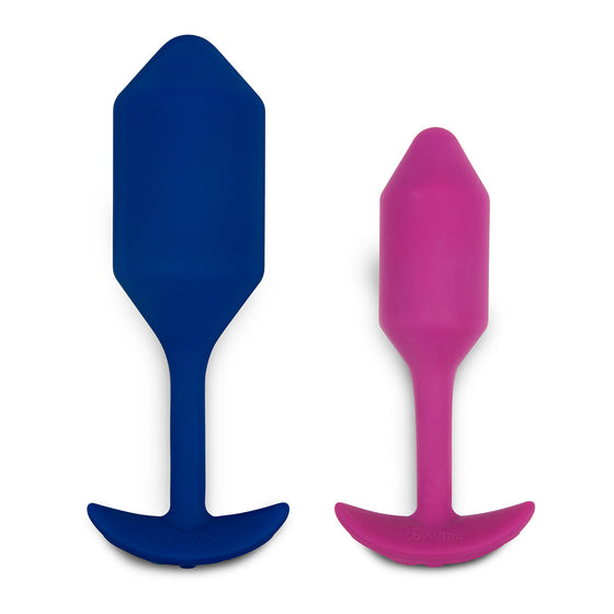 B-Vibe Snug Plug Vibrating XL - Navy