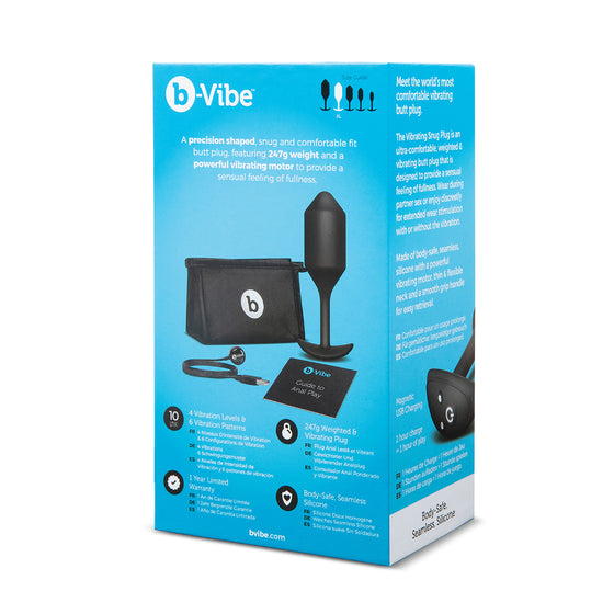 B-Vibe Snug Plug Vibrating XL - Black