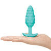 B-Vibe Texture Plug Bump Aqua (Small)