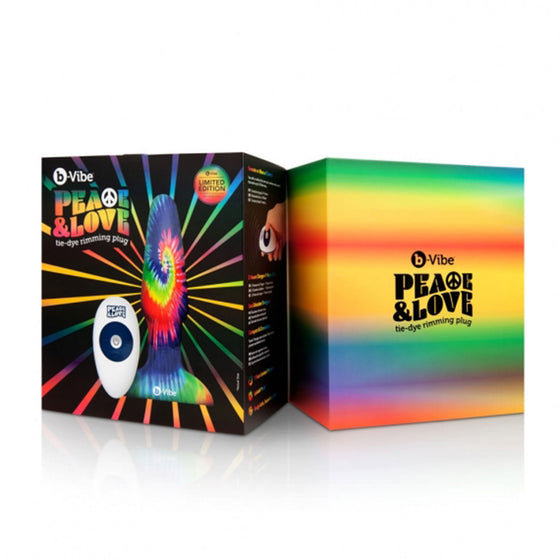 B-Vibe Peace & Love Tie Dye Rimming Plug