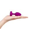 B-Vibe Vibrating Jewel Plug Small-Medium - Fuchsia