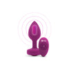 B-Vibe Vibrating Jewel Plug Small-Medium - Fuchsia