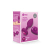 B-Vibe Vibrating Jewel Plug Small-Medium - Fuchsia