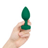 B-Vibe Vibrating Jewel Plug Medium-Large - Emerald