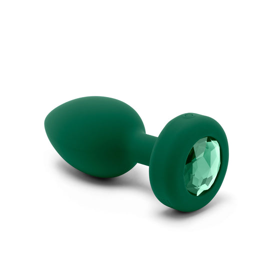 B-Vibe Vibrating Jewel Plug Medium-Large - Emerald