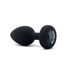  B-Vibe Vibrating Jewel Plug Medium-Large - Black