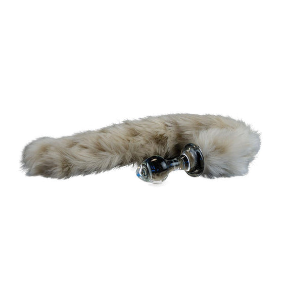 Crystal Delights Minx Tail Plug - Snow Leopard