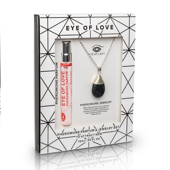 Eye of Love Drop Necklace - Silver - One Love 10ml