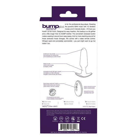 VeDO Bump Anal Vibe PLUS - Purple