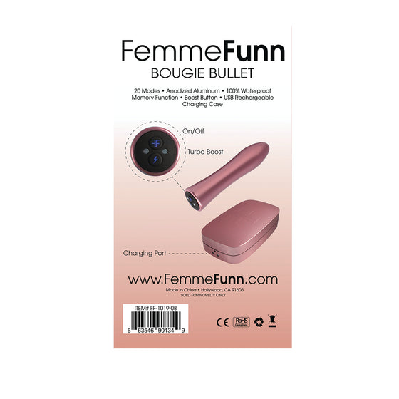 Femme Funn Bougie Bullet - Rose Gold