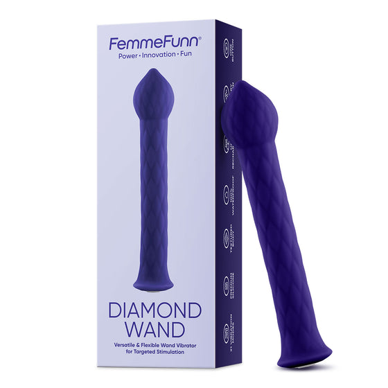 Femme Funn Diamond Wand - Dark Purple