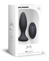 A Play Rechargeable Silicone Beginner Anal Plug W-remote - Black