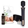 Mega Bliss Wand Massage Kit - Therapeutic, 10-Speed, 5-Modes, Muscle Pain Reliever - Powerful, Light Weight, Whisper Quiet - Includes Earthly Body Massage Oil, Massage DVD, Eye Mask & Candle
