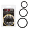 Black Rubber Ring - 3 Piece Set