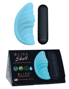  BLISS Cyan Shell with Rechargeable 10-Mode Power Bullet